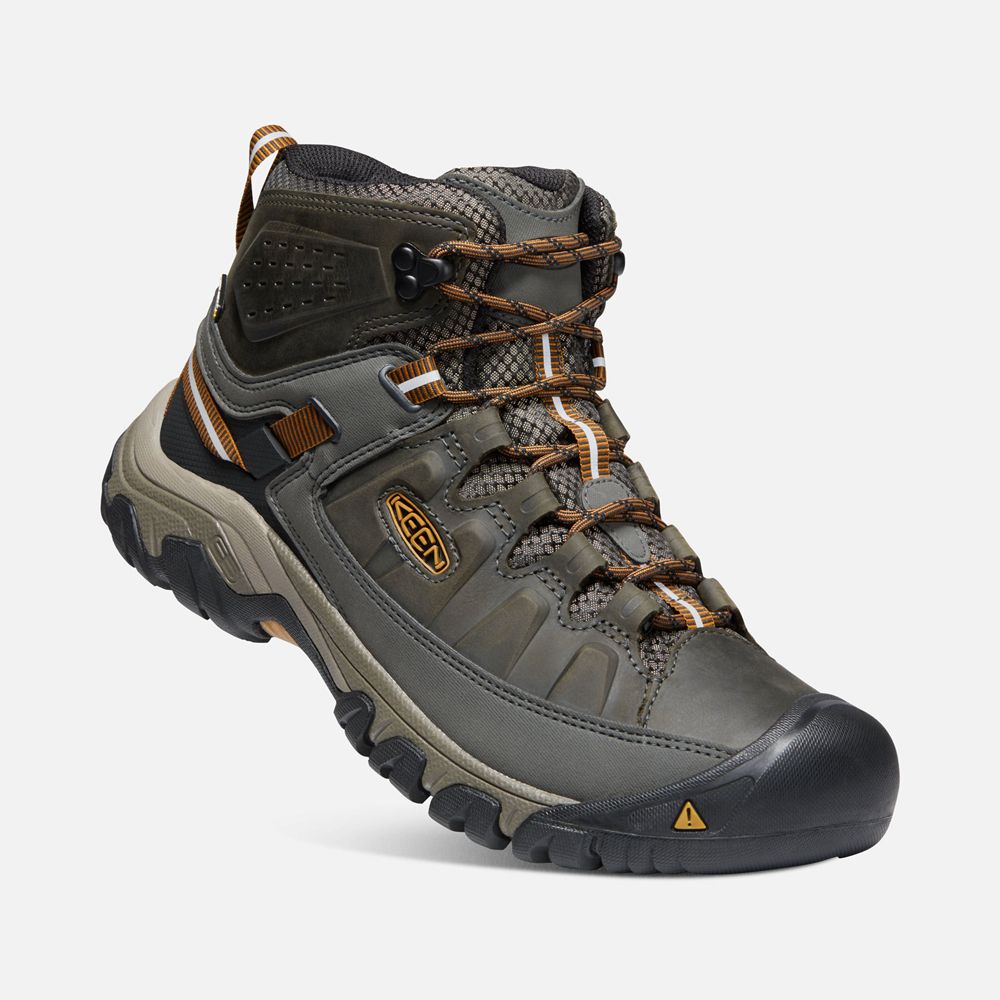 Bottes de Randonnée Keen Homme Vert Olive/Noir | Targhee Iii Waterproof Mid | WCSZL-1293